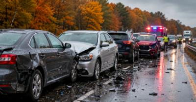 After a Massachusetts Fall Commute Multi-Car Pileup: What to Do Next
